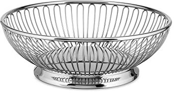 Alessi 826/20 - Cestino Centrotavola a Filo di Design in Acciaio Inossidabile 18/10, Lucido
