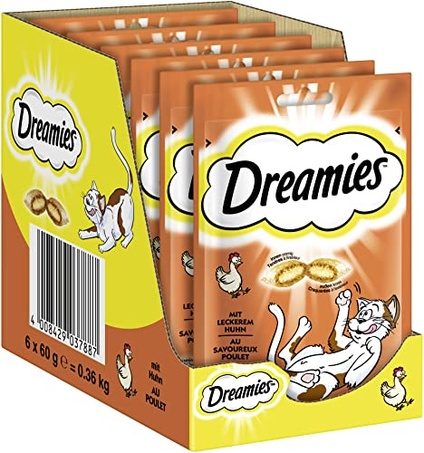 Dreamies Kattgodis Godbitar med Kyckling 6 * 60g