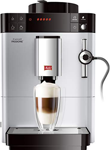 Melitta Caffeo Passione F530-101, Kaffeevollautomat mit Auto-Cappuccinatore-System, Silber