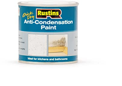 RUSTINS Anti-Condensation Paint 250ml – Prevents Damp and Mould, Easy Application, Long-Lasting Protection for Walls and Ceilings Indoors