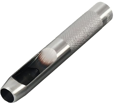 Trimming Shop 18mm Acero Perforadora Cuero Agujero Golpeador para Perforación Agujeros En Cuero, Papel, Plástico, Goma, Y Vinilo - Fácil, Seguro Agarre - Precisa, Limpiar Corte