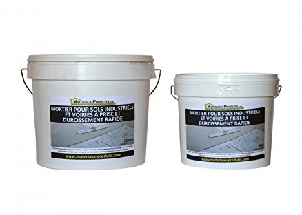 Mortier pour sols industriels et voiries à prise et durcissement très rapide Seau de 12,5 kg Gris - MATPRO
