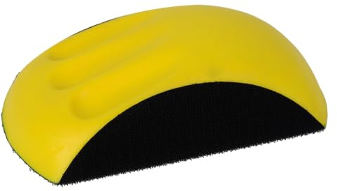 APP KS BLOCK - Bloque de lija | Lijadora manual para carrocería de coche | Cale de lijado a mano, diámetro 150 mm para papel abrasivo, reparación y pintura automotriz