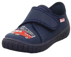 Superfit Jungen BILL Hausschuhe, BLAU/ROT 8000