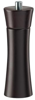 Zassenhaus Pfeffer oder Salzmühle Frankfurt aus Buche in der Farbe Wenge Gebeizt 18cm, Maße: 5,8cm x 5,8cm x 18cm, 021165