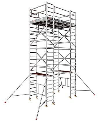 ALTEC AluDeck 800 Arbeitsbühne | 5,7m² Fläche| 8m Arbeitshöhe| faltbares Raumgerüst | Rollbock | Made in Germany | Alu Gerüst | Rollgerüst | Fahrgerüst | Arbeitsplattform