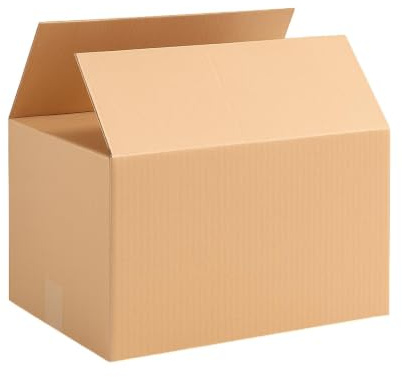 Versandkarton Karton 330 x 240 x 160 mm (Außenmaß 335 x 245 x 165 mm) Faltkarton Verpackungen Bücherkartons 1-wellig rechtekig mit Deckel Braun (200 Stück)