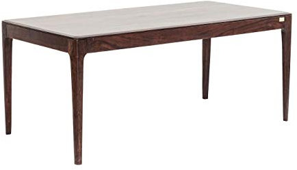 Kare Design Tisch Brooklyn Walnut, Dunkelbraun, 4-6 Personen, Langlebiges Massivholz, Skandi-Style, Esszimmertisch, Minimalist, Großer Schreibtisch, Konferenztisch für Büro, 76x80x160 cm (HxBxT)