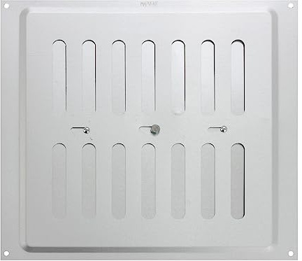 MAP Vents 939-31 Ventilación ajustable de metal, plata, 9 x 9 pulgadas (229 mm x 229 mm)