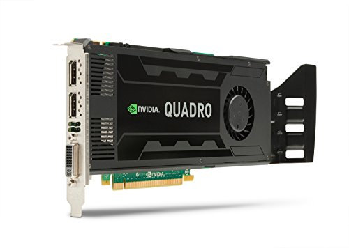 HP C2J94AT NVIDIA Quadro K4000 Scheda Grafica, 3GB, Nero