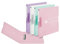 Ringbuch A4 PP 2-Ring 3,8cm Pastell transparent 4er-Pack sort. (Schmal, 4er Packung)