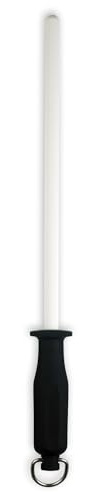 Messermeister 12” Ceramic Sharpening Rod - Knife Sharpener - Fine 1200 Grit - Ceramic Core, Large Sharpening Surface & Soft-Grip Handle