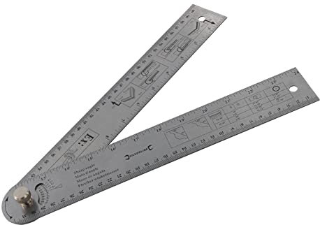Silverline Easy Angle Protractor Rule 600mm (783421)
