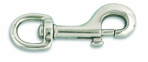 Chapuis VPMP1 Karabinerhaken mit Drehgelenk - Vernickelt, Zamak-Legierung - Länge 75 mm