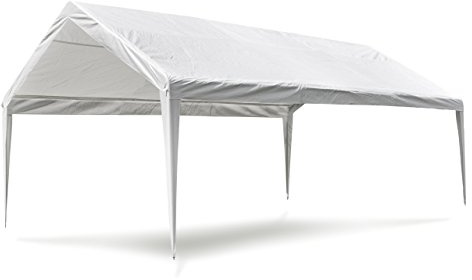Nexos Trading Pavillondach Ersatzdach Wechseldach Dachbezug Ersatzteil für Partyzelt Festzelt Zelt 4x6m - Dachplane 180g/m² PE wasserdicht – Farbe: weiß
