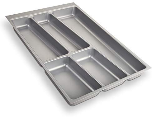 ORGA-BOX® II Besteckeinsatz für Nobilia 40er Schublade bis 07/2012 (462 x 305 mm BITTE MESSEN SIE IHR SCHUBLADENINNENMAß!) silbergrau