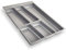 ORGA-BOX® II Besteckeinsatz für Nobilia 40er Schublade bis 07/2012 (462 x 305 mm BITTE MESSEN SIE IHR SCHUBLADENINNENMAß!) silbergrau