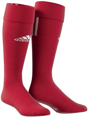adidas Herren Fußballsocken Santos 3-Stripes, Rot (University Red/White), 40-42, Z56224