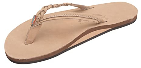 Rainbow Sandals Women's Flirty Braidy Sierra Brown Sandal Ladies Large (7.5-8.5 Women US)