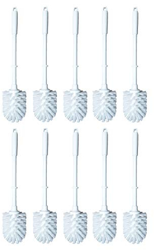 10er Set WC Bürste Klobürste Weiss ADOB, Made in Germany