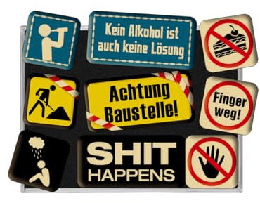 Achtung Baustelle, Magnet-Set (9teilig)