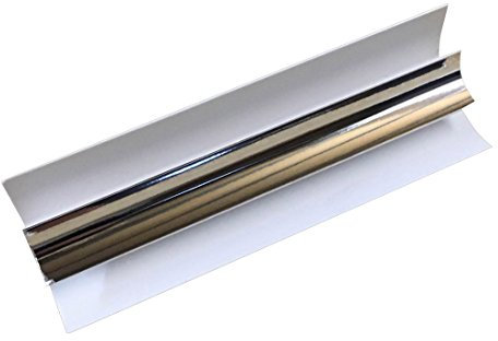 Black, Silver, White 5mm External Corner Trim 2.6m Bathroom Wall Panels Ceiling Cladding PVC Wet Wall Trim (Silver)