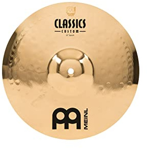 Meinl Cymbals Classics Custom Brilliant Plato Splash de 12 pulgadas (30,48cm) Platillos de Batería - Bronce B12, Acabado Brillante (CC12S-B)