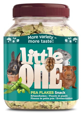 Little One Copos de Guisante | 230 g | Suplemento Alimenticio para Roedores y Conejillos Enanos | para Apoyar el Bienestar | Rico en Proteína Vegetal | Crujiente Recompensa