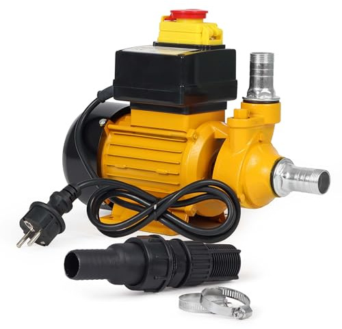 WilTec Bio Dieselpumpe für 2400 L/h Heizölpumpe mit 230 VAC 550 W