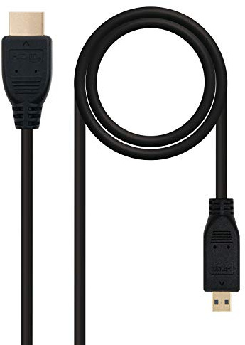 Nanocable HDMI, 0,8 m 0,8 m Nero – Cavi HDMI HDMI Micro-HDMI (0,8, HDMI, HDMI, maschio, maschio, dritto,)