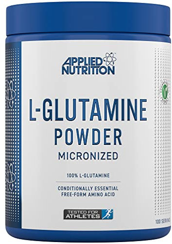 Applied Nutrition L Glutamine Powder - Amino Acid, Muscle Strength & Recovery, Boosts Immune System, Unflavoured (500g - 100 Servings)