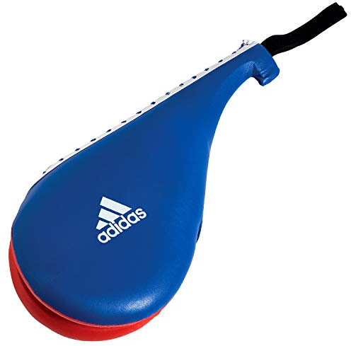 adidas Double Target Kicking Paddle Kicking Mitt - Blue Red - Small
