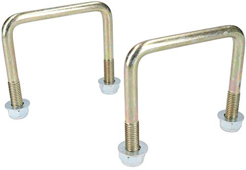 M10 80mm x 75mm boulon en U/N-Bolt pour remorque 1 paire avec des écrous UBR13 HAUTE RÉSISTANCE