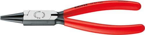 KNIPEX 22 01 160 Round Nose Pliers black atramentized plastic coated 160 mm Multicoloured