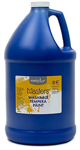 Handy Art Little Masters Tempera Paint, 128 Fl Oz (Pack of 1), Blue
