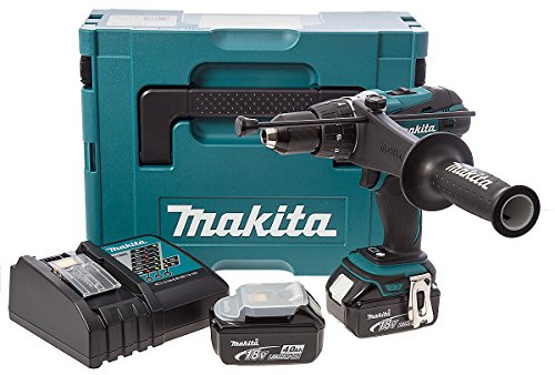 Makita DHP458RMJ Cordless 18 V Li-ion 2-Speed Compact Combi Drill