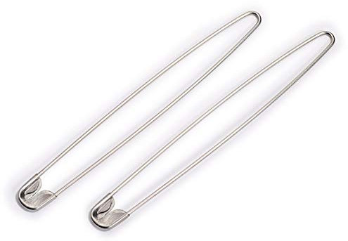 Prym 081290 Maschenraffer, 135mm, silberfarbig, 2 Stück, Edelstahl