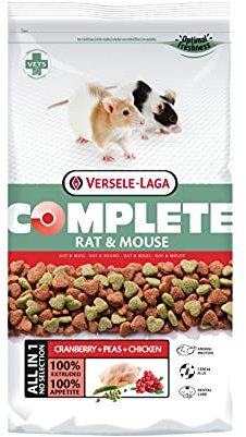 VERSELE-LAGA - Complete Rat & Mouse - Pienso extrusionado Todo en uno Rico en proteínas para Ratas y Ratones - 2kg