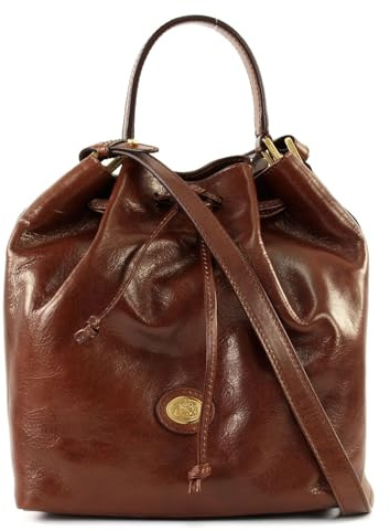 The Bridge Story Donna - Beuteltasche Leder 28 cm marrone