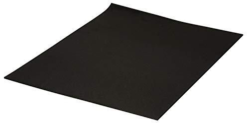 Meyco Moosgummi Extragroß 3 mm Stärke 40x60 cm Polyurethane PU Ganzjährig Bastelmaterial Schaumstoffplatte Schwarz