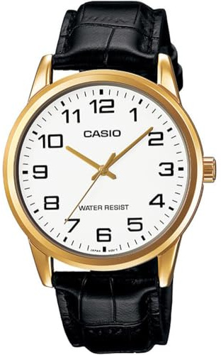 CASIO MTP-V001GL-7 - Reloj de Pulsera, para Hombre, Color Blanco y Negro