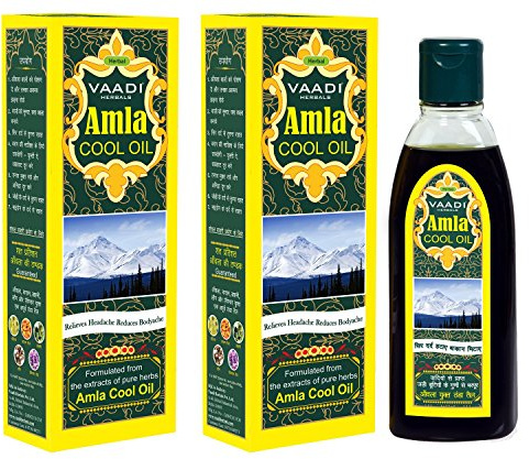 vaadi Herbals Value Pack Amla Cool Öl mit Brahmi- und Amla Extrakt, 200 ml x 2