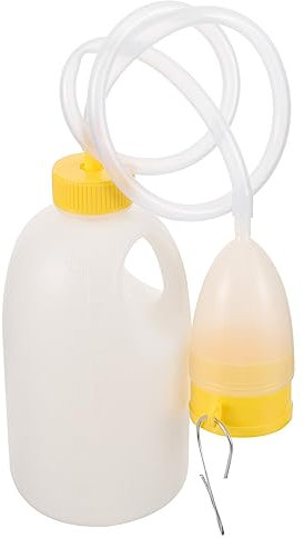 Healifty Mens Urinal Pee Bottle Portable Emergency Toilet with Tube for Elderly Hospital Home Camping Car Travel 1700ML
