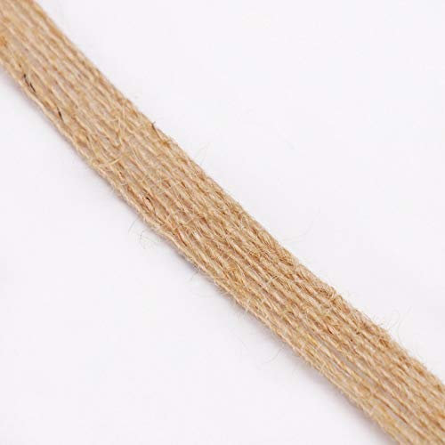 Jute Handgefertigte DIY Künstliche grüne Blatt Hanfseile Blume Girlanden Hanf Sackleinen Polyester Seil Hochzeit Party Decor Supplies Hanfseil 10mm (Color : 10MM x 5 Yards)