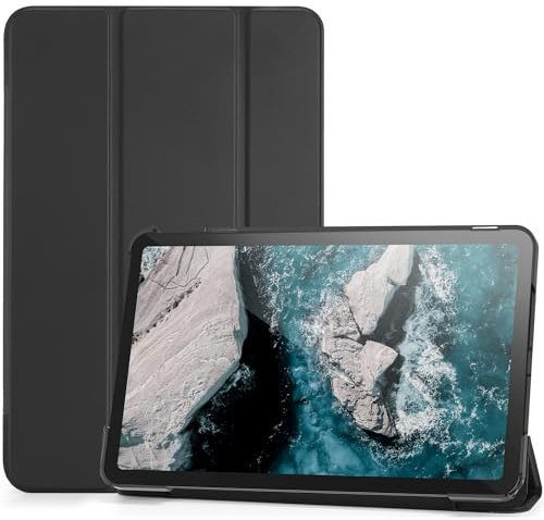 ProCase Hülle für Nokia T20 10.36 Zoll 2021 (T20 TA-1392 TA-1397 TA-1394) Tablet Case Smart Cover Ultra Dünn Licht Stand Klappen Schutzhülle Ständer Weich TPU -Schwarz