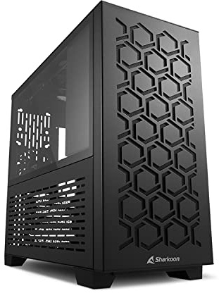 Sharkoon MS-Y1000 - Case per PC Micro-ATX, colore: Nero