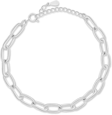 Pulsera de mujer original de pequeños eslabones. Pulsera de acero quirúrgico bañada en oro/plata para mujer, niña ideal para regalo del día de la madre, cumpleaños, aniversario. Joyería mujeres