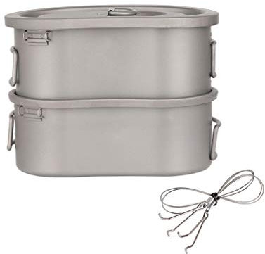 Titan Kantine Camping Geschirr Outdoor Kochgeschirr Armee Topf Pfanne Picknick Set Wandern Tourist Kichen Kochen Mess Kit