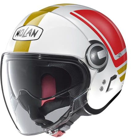 Nolan N21 Visor 06 Flybridge Jethelm, weiß/rot/grün/Gold, XL (61)