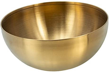 Alipis Stainless Steel Salad Bowl Rim Deep Fruit Serving Bowl of Serving Dishes for Daily Use Kitchen